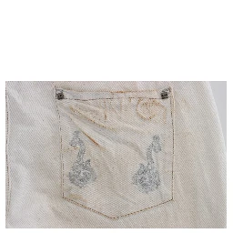 White Cotton Slim Fit Bootcut Jeans