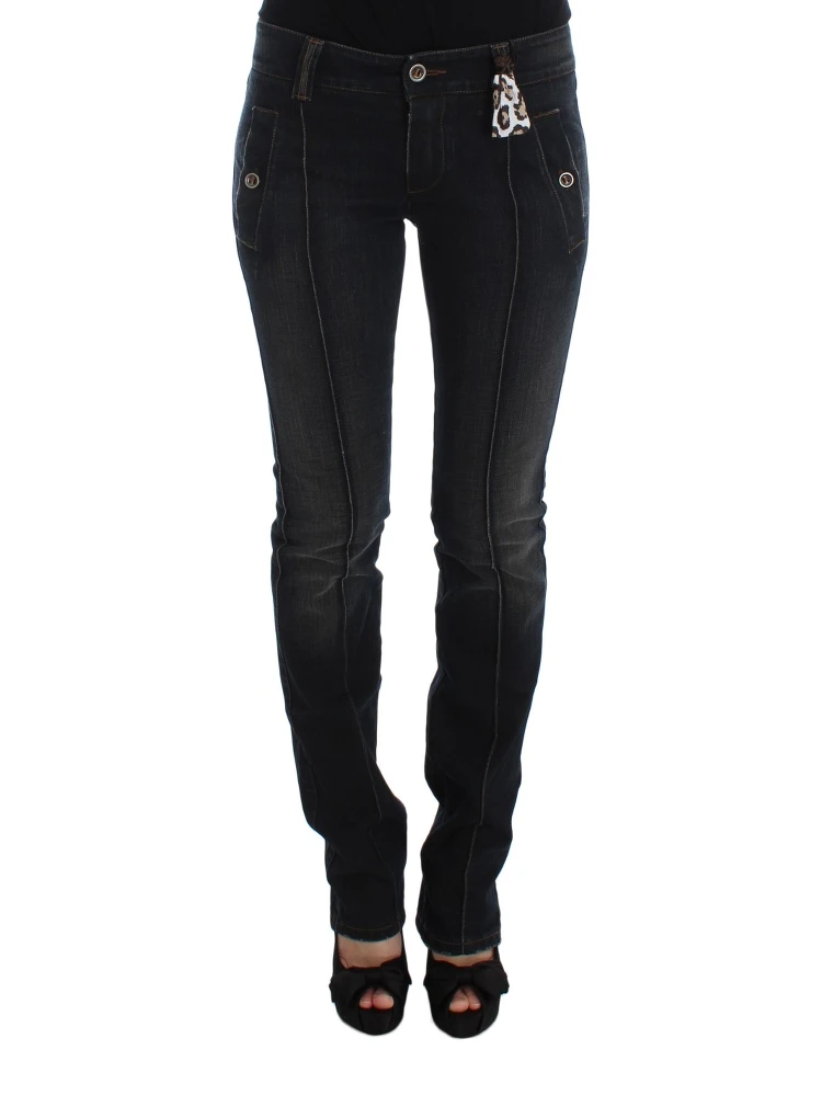 Blue Wash Cotton Slim Fit Jeans