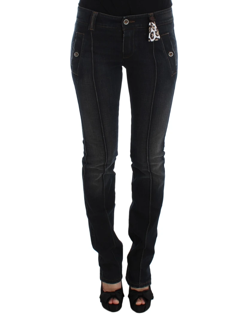 Blue Wash Cotton Slim Fit Jeans