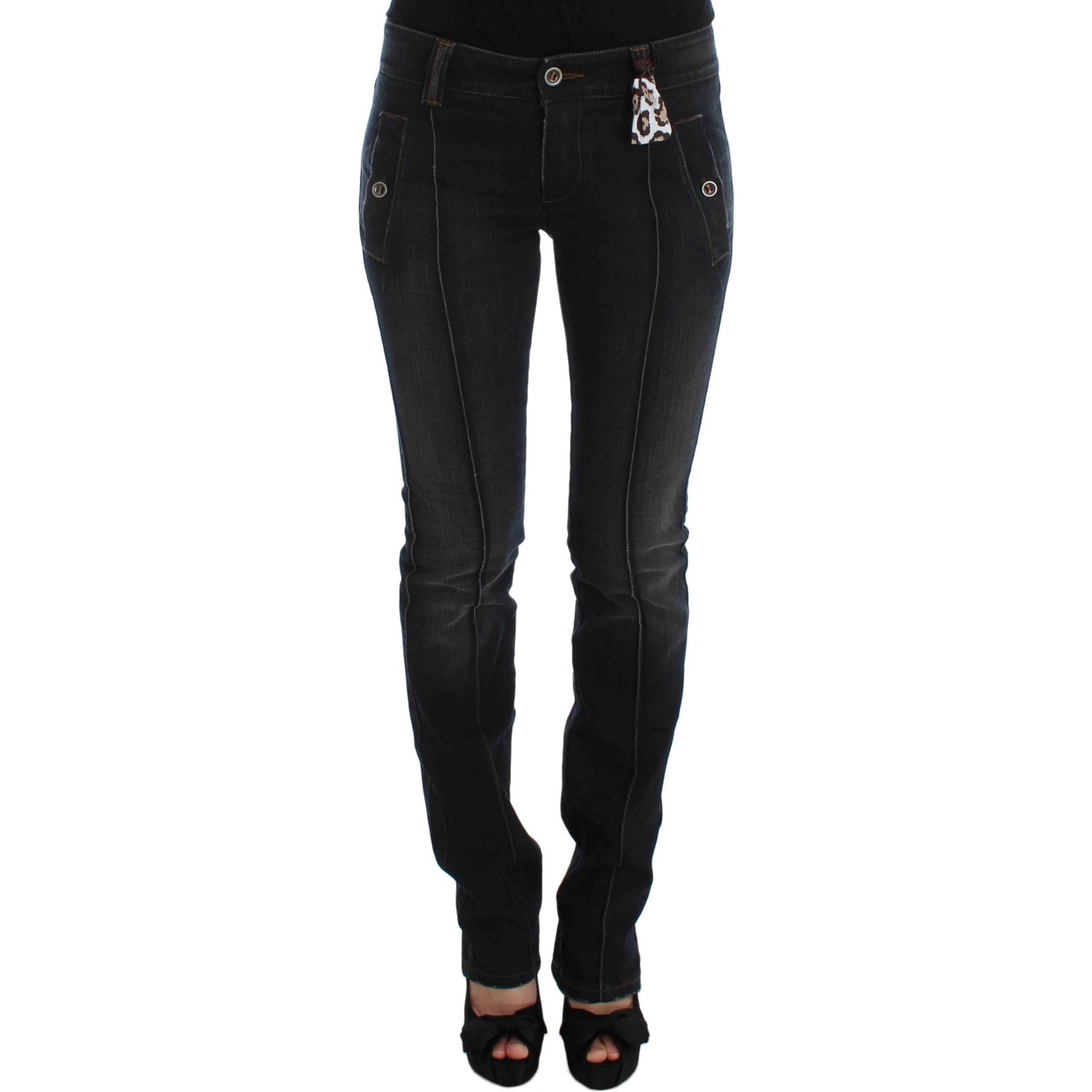Blue Wash Cotton Slim Fit Jeans