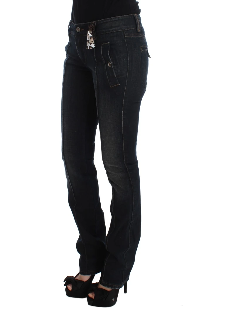 Blue Wash Cotton Slim Fit Jeans