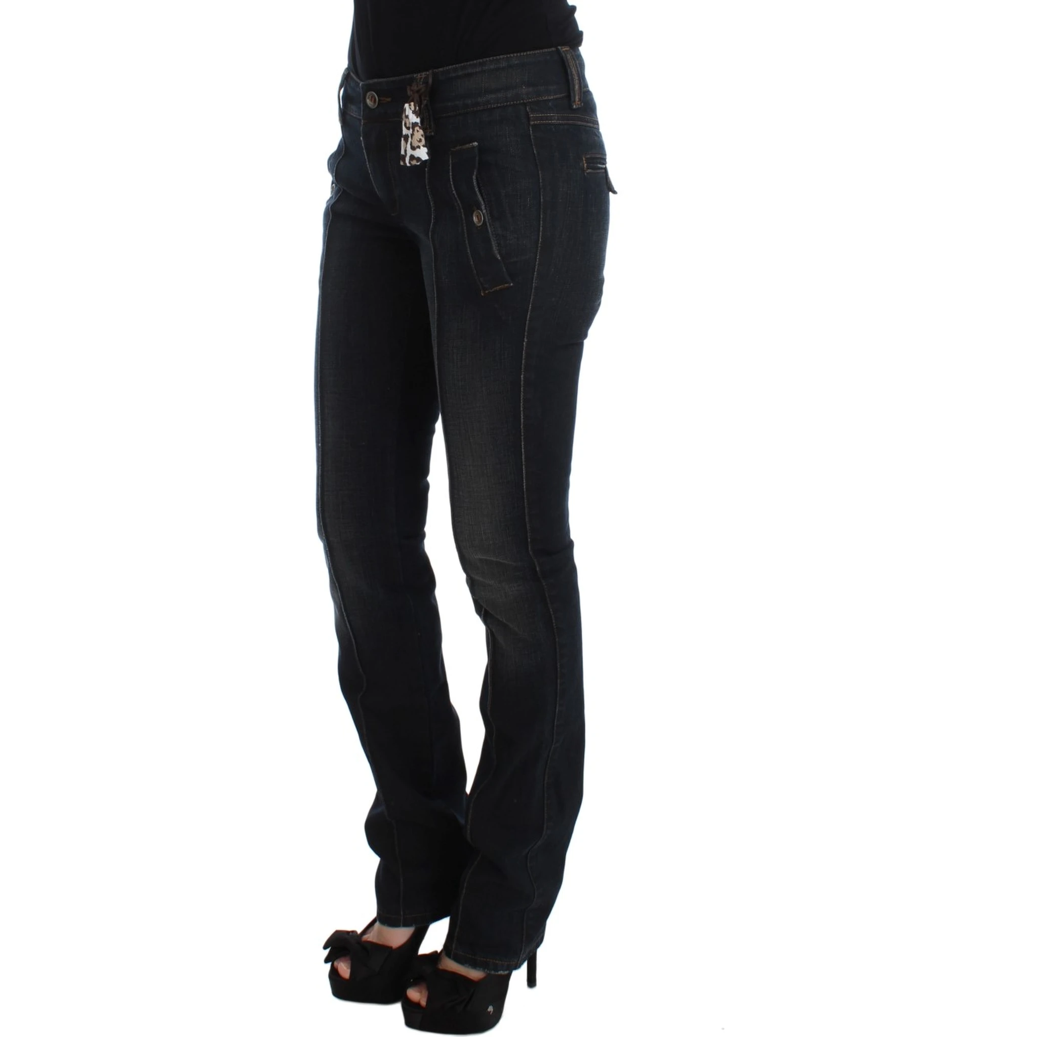 Blue Wash Cotton Slim Fit Jeans