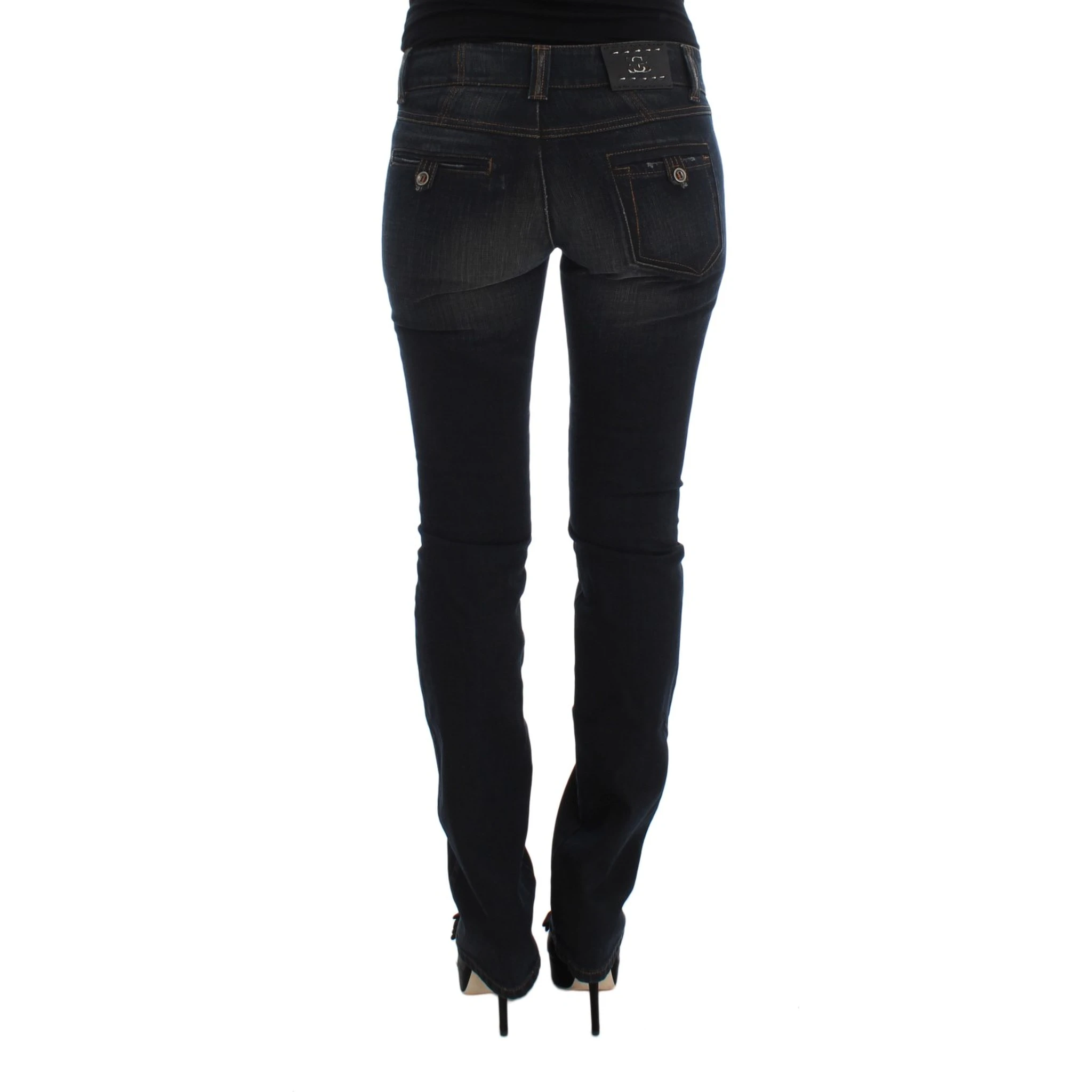 Blue Wash Cotton Slim Fit Jeans