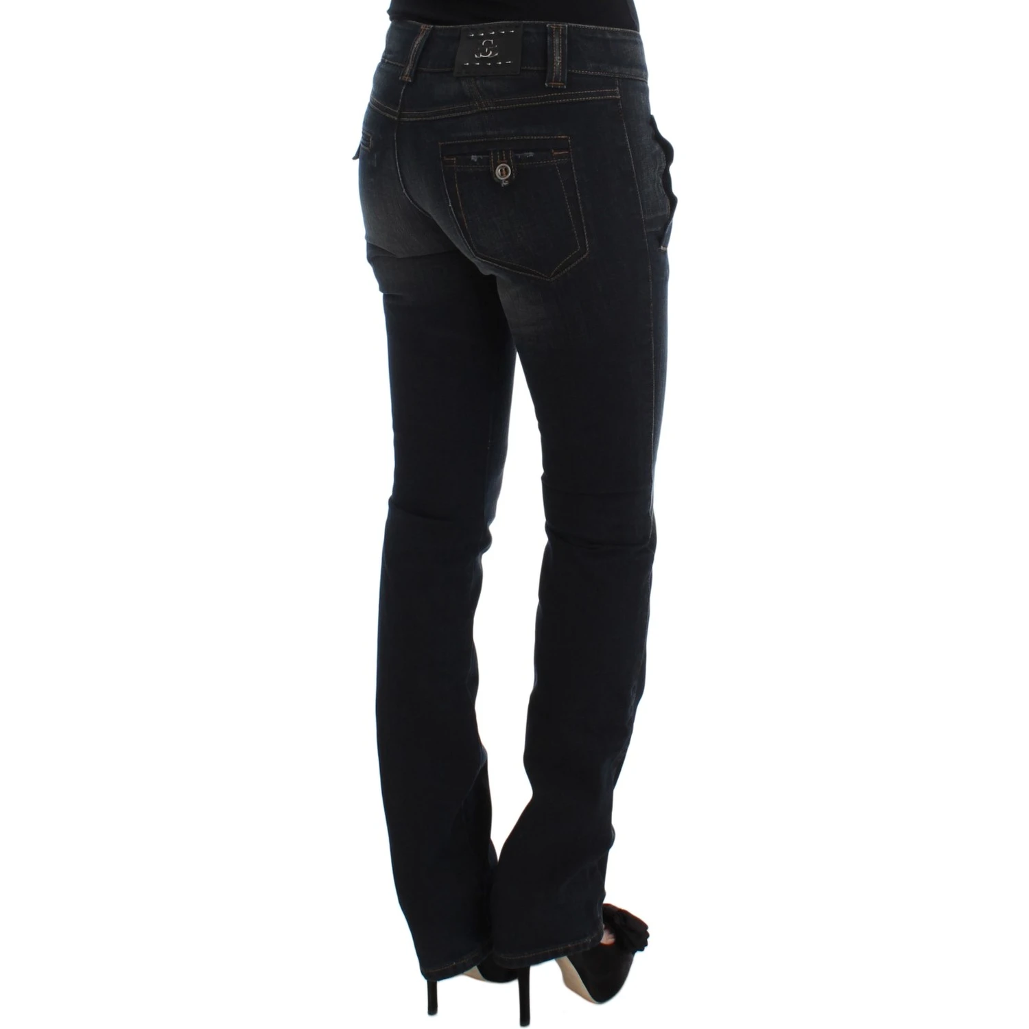 Blue Wash Cotton Slim Fit Jeans
