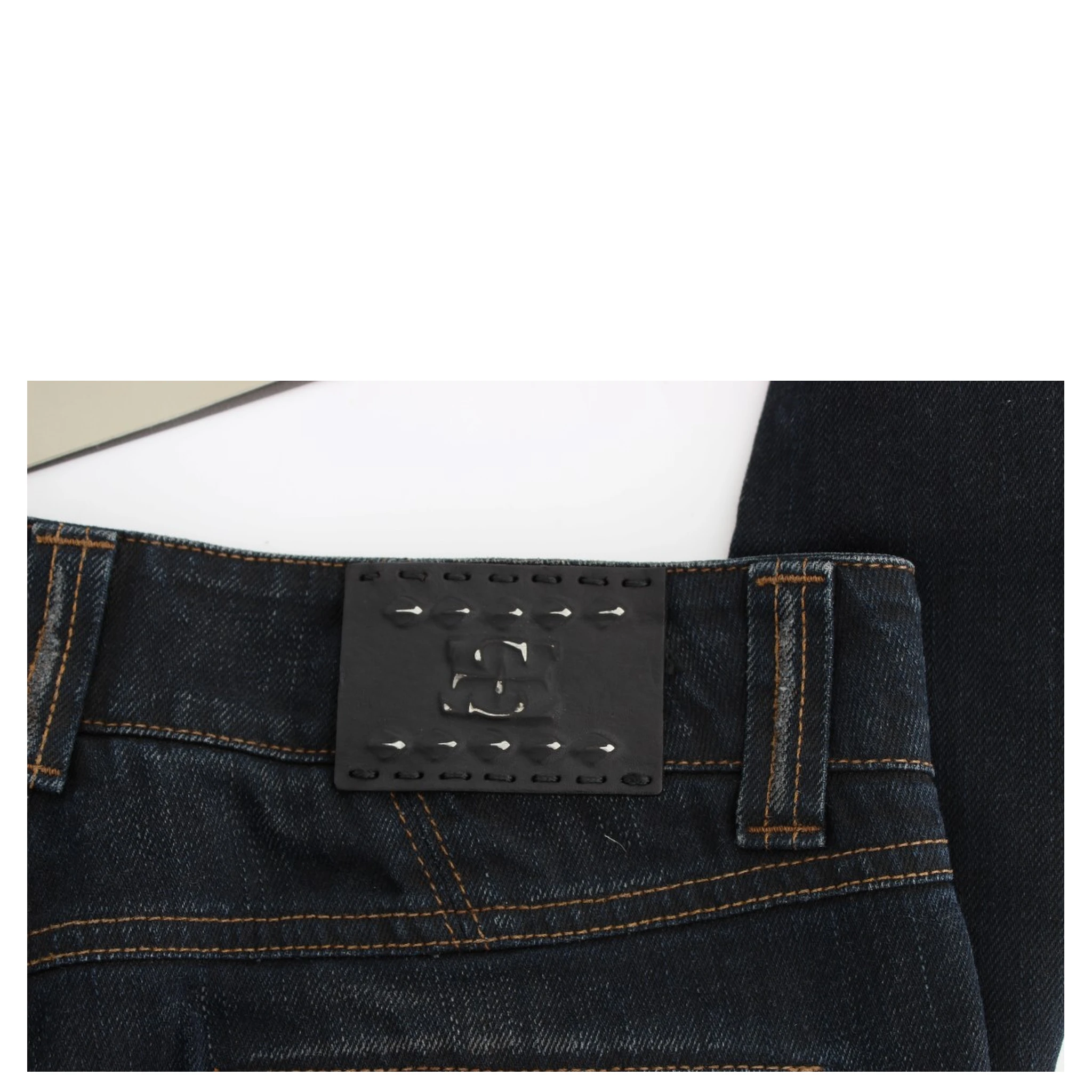 Blue Wash Cotton Slim Fit Jeans