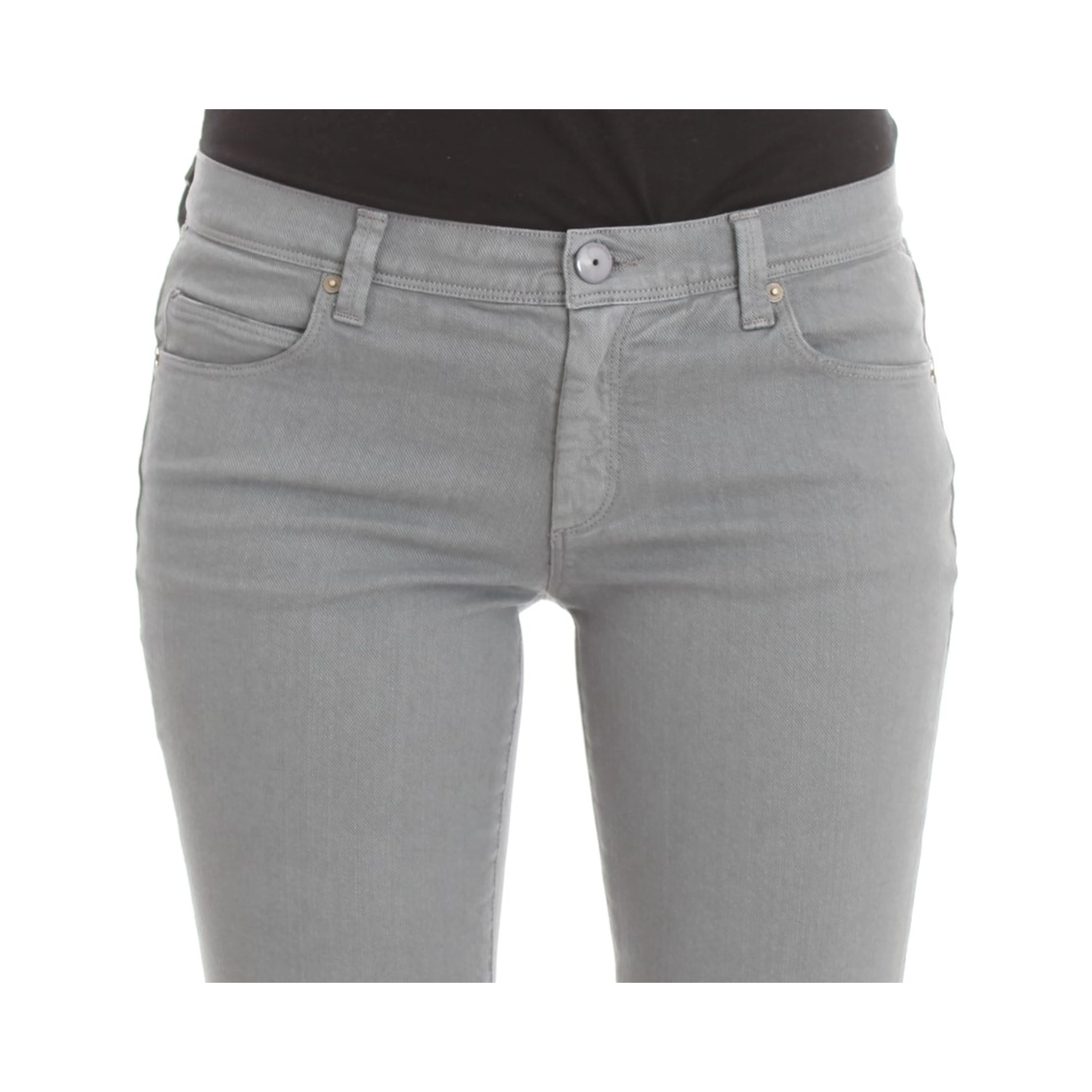 Blue Cotton Blend Slim Fit Bootcut Jeans