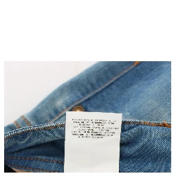 Blue Wash Cotton Blend Slim Fit Jeans