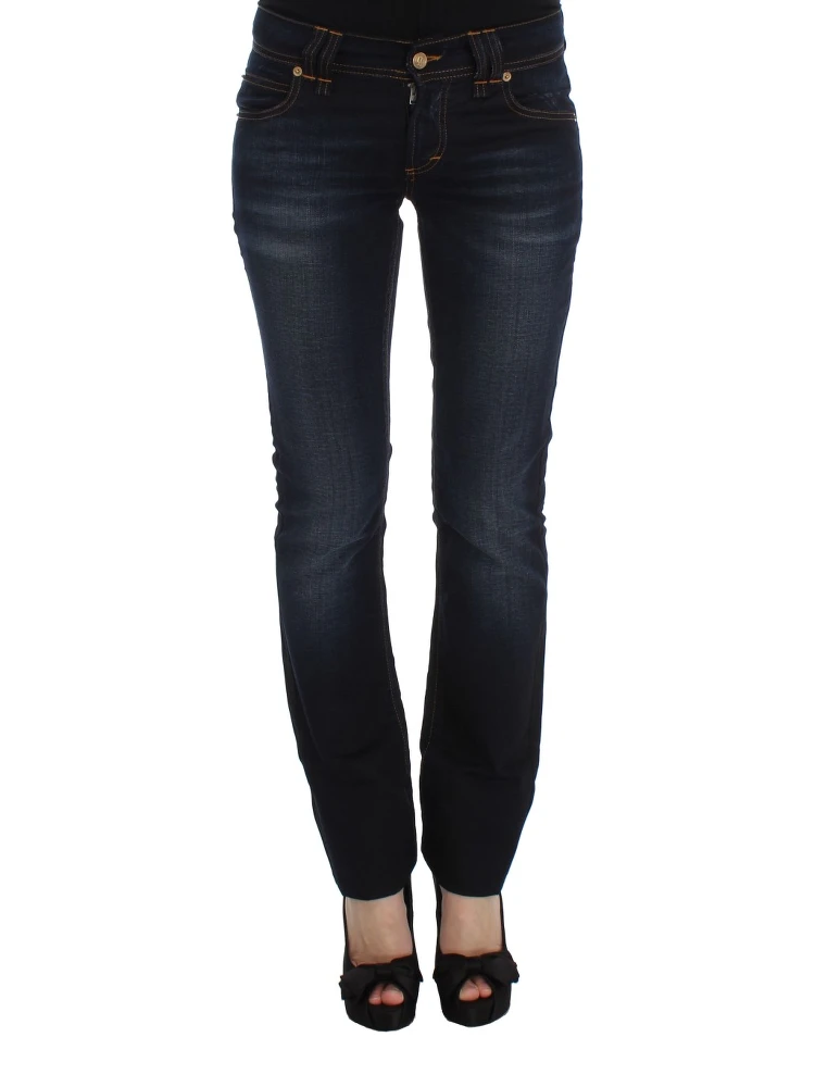 Blue Wash Cotton Slim Fit Jeans