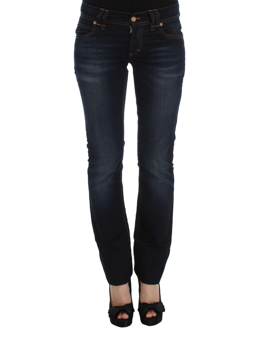 Blue Wash Cotton Slim Fit Jeans