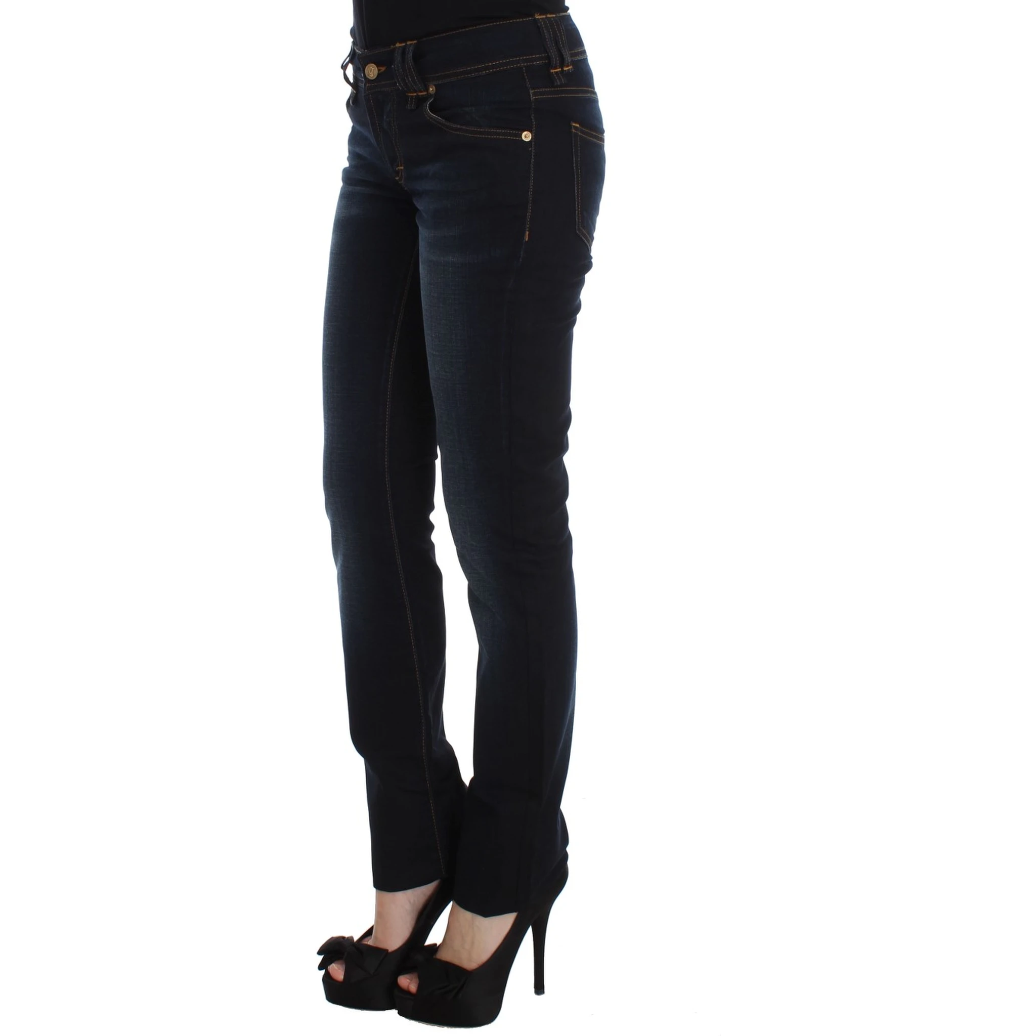 Blue Wash Cotton Slim Fit Jeans