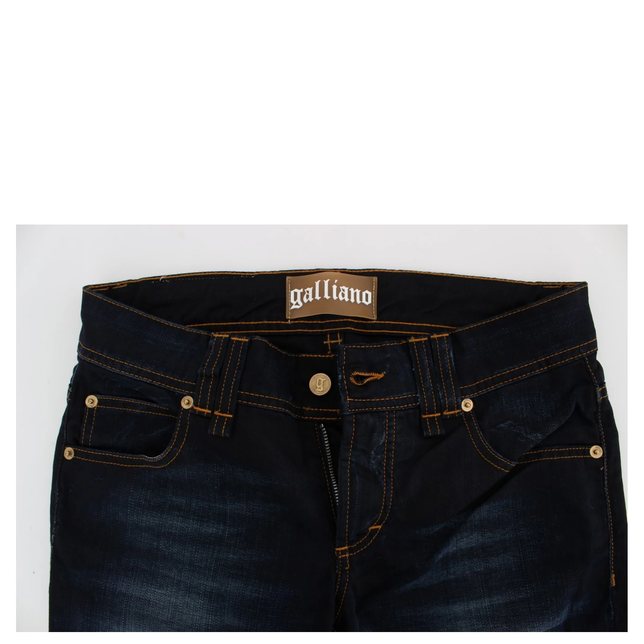 Blue Wash Cotton Slim Fit Jeans