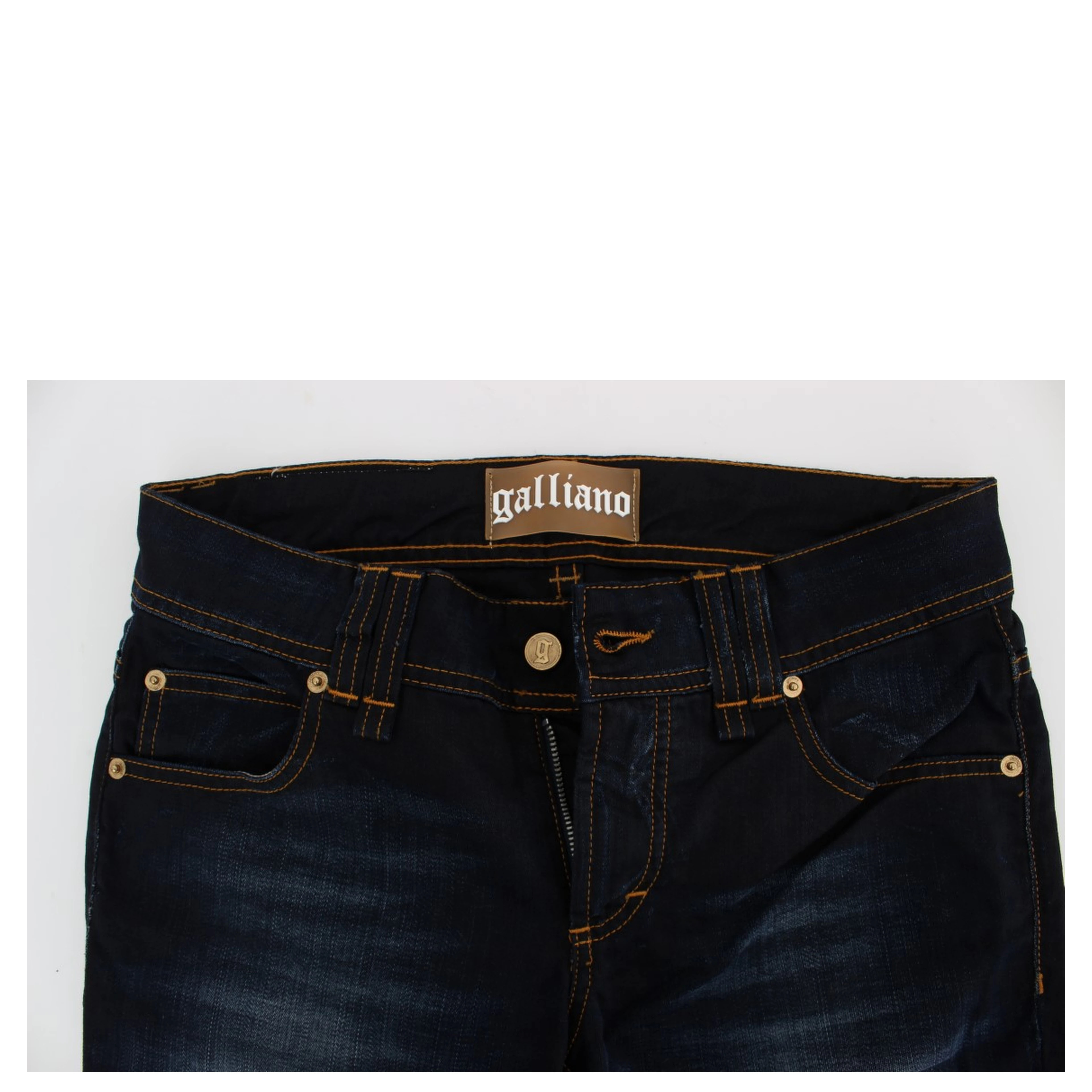 Blue Wash Cotton Slim Fit Jeans