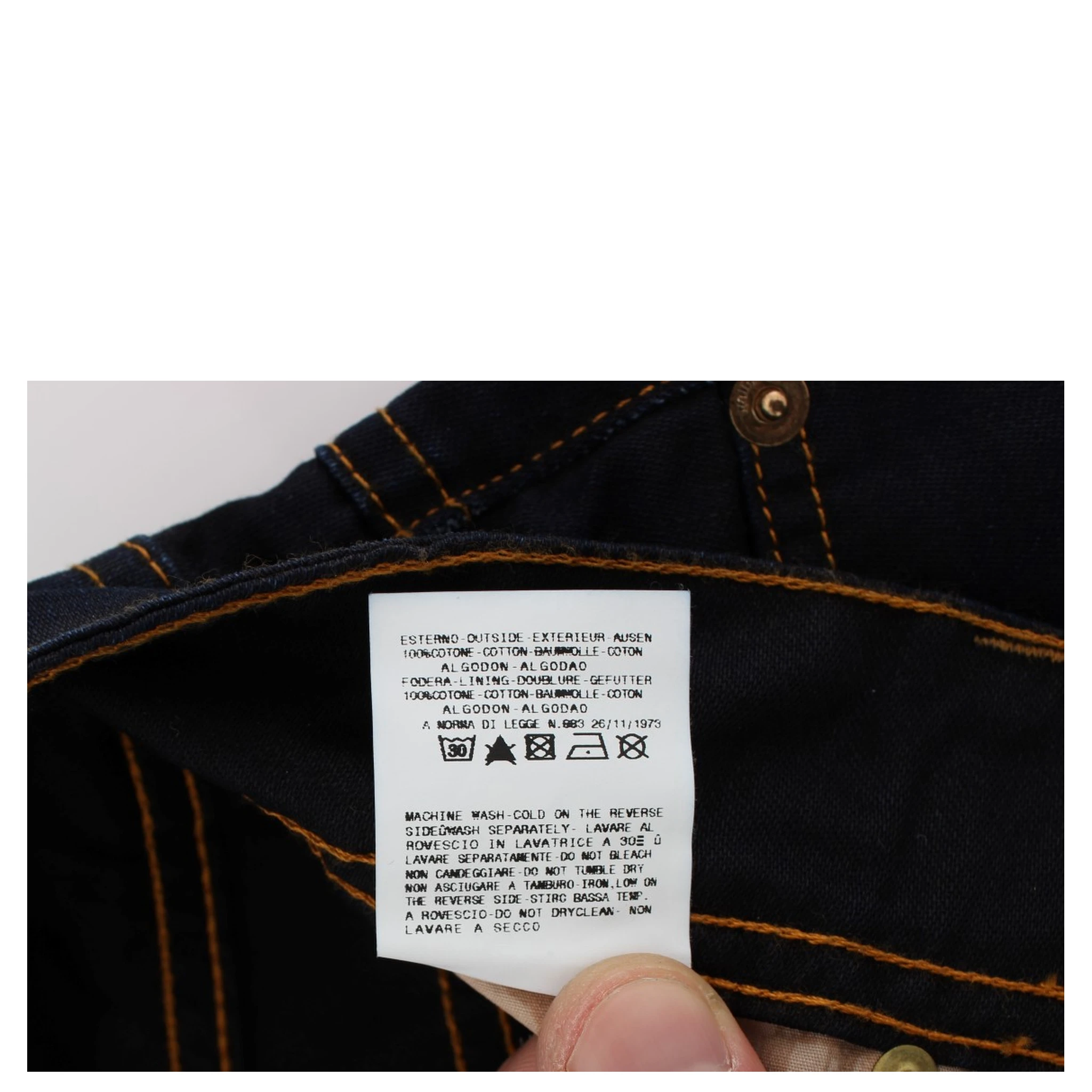 Blue Wash Cotton Slim Fit Jeans