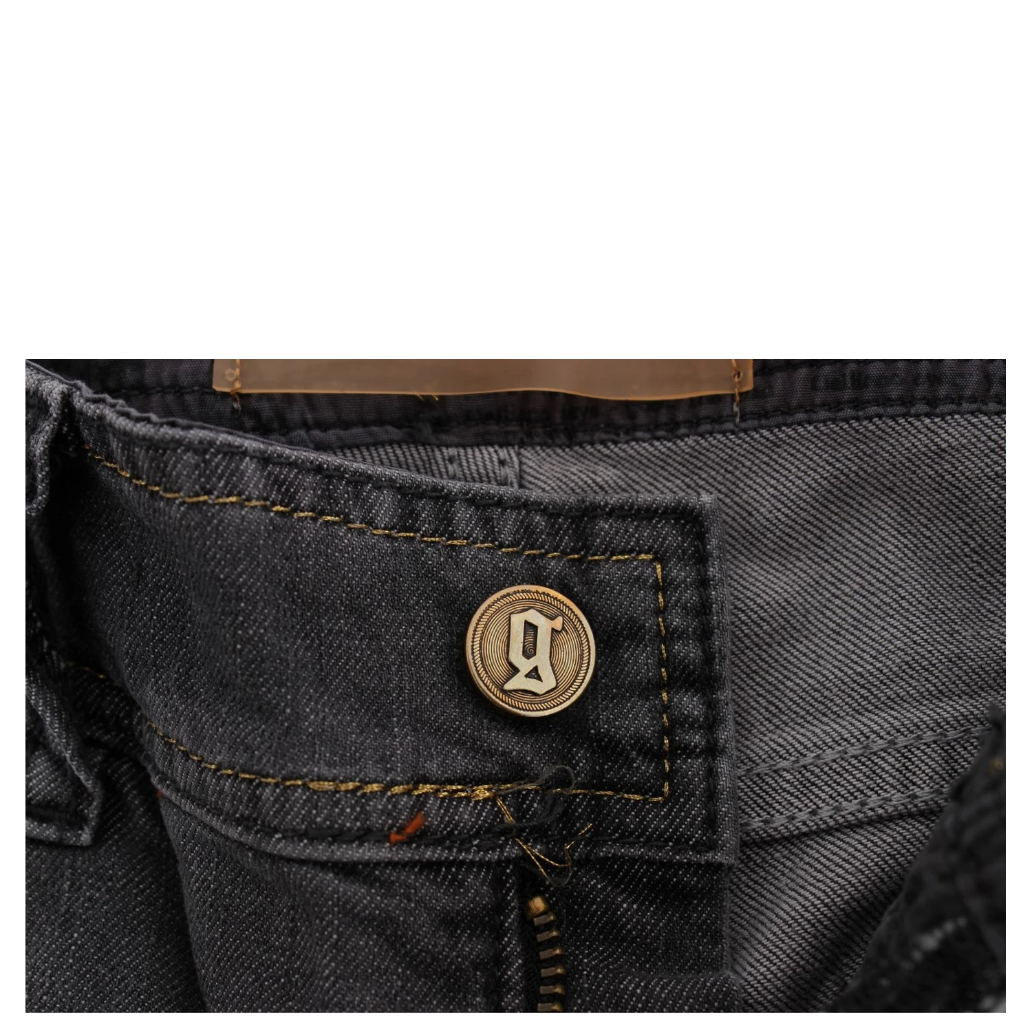 Gray Wash Cotton Blend Slim Fit Stretch Jeans