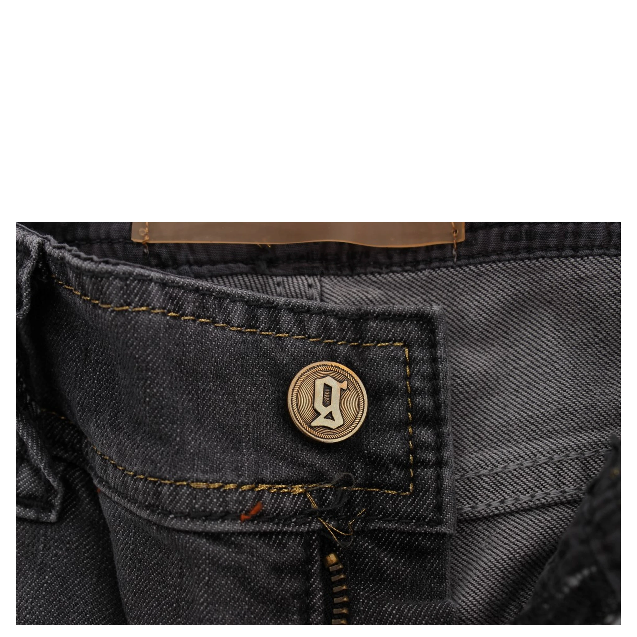 Gray Wash Cotton Blend Slim Fit Stretch Jeans