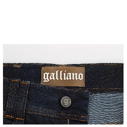 Blue Wash Cotton Blend Boyfriend Fit Jeans