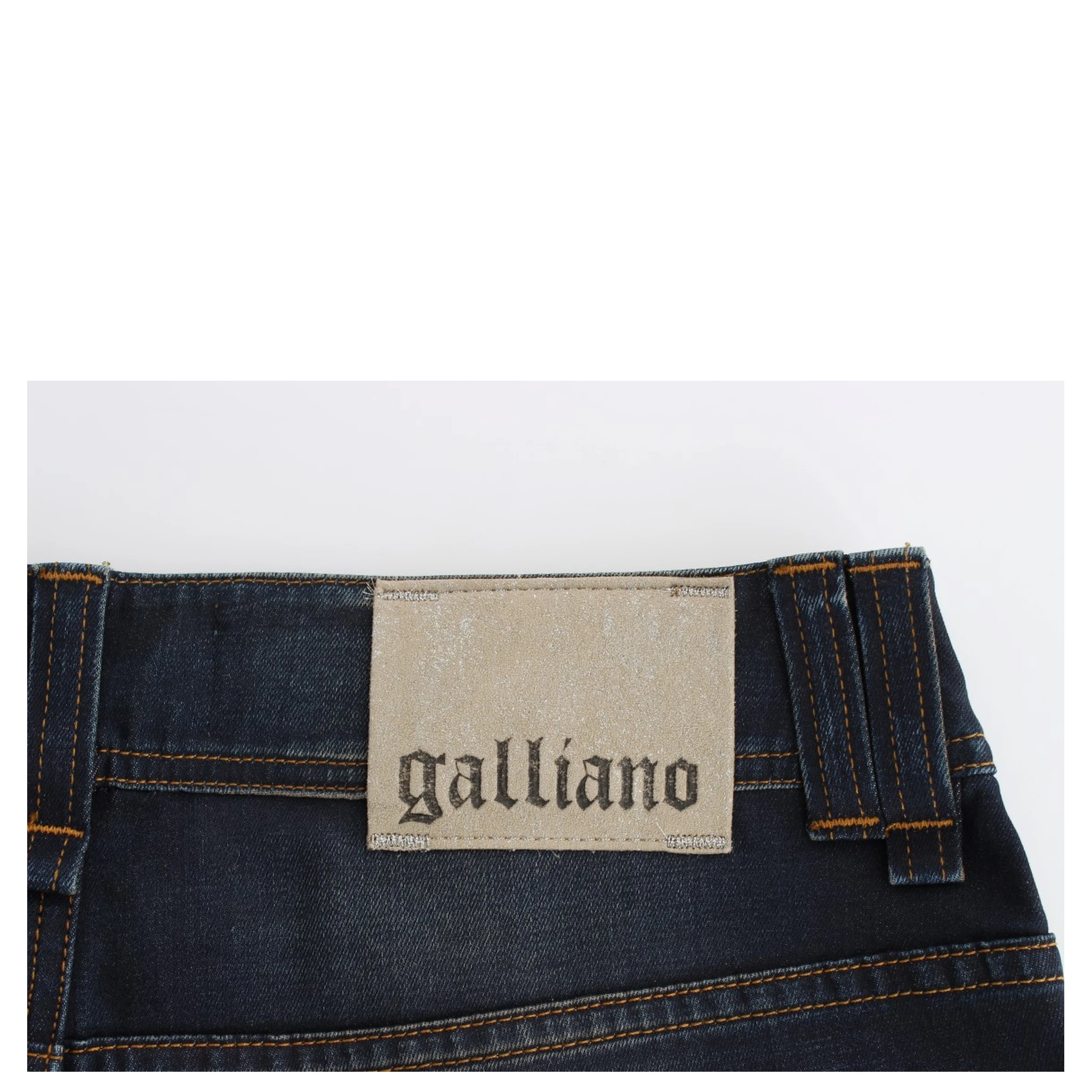 Blue Wash Cotton Blend Boyfriend Fit Jeans