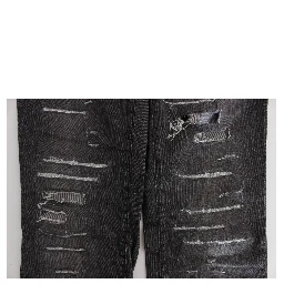 Gray Wash Cotton Torn Straight Fit Jeans