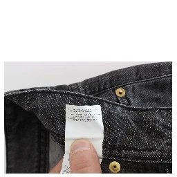 Gray Wash Cotton Torn Straight Fit Jeans