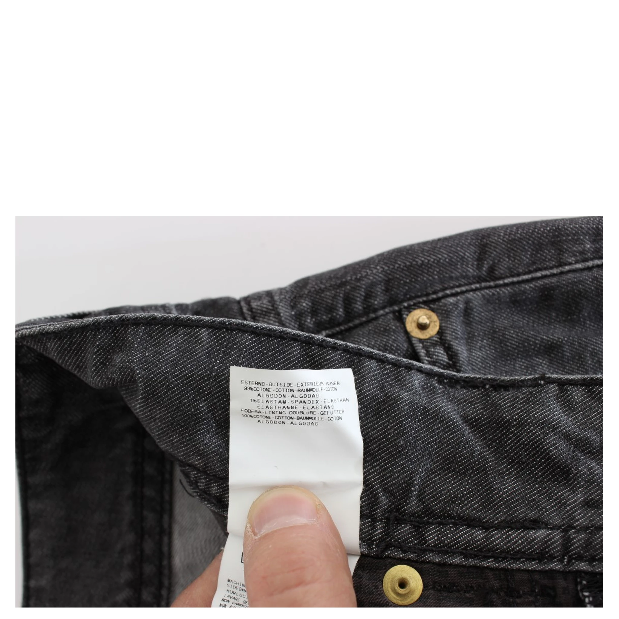 Gray Wash Cotton Torn Straight Fit Jeans