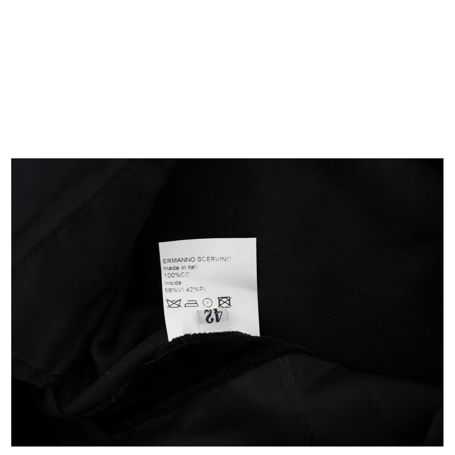 Black Velvet Cotton Straight Legs Pants