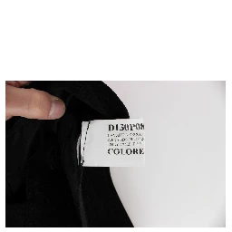 Black Velvet Cotton Capri Bootcut Pants