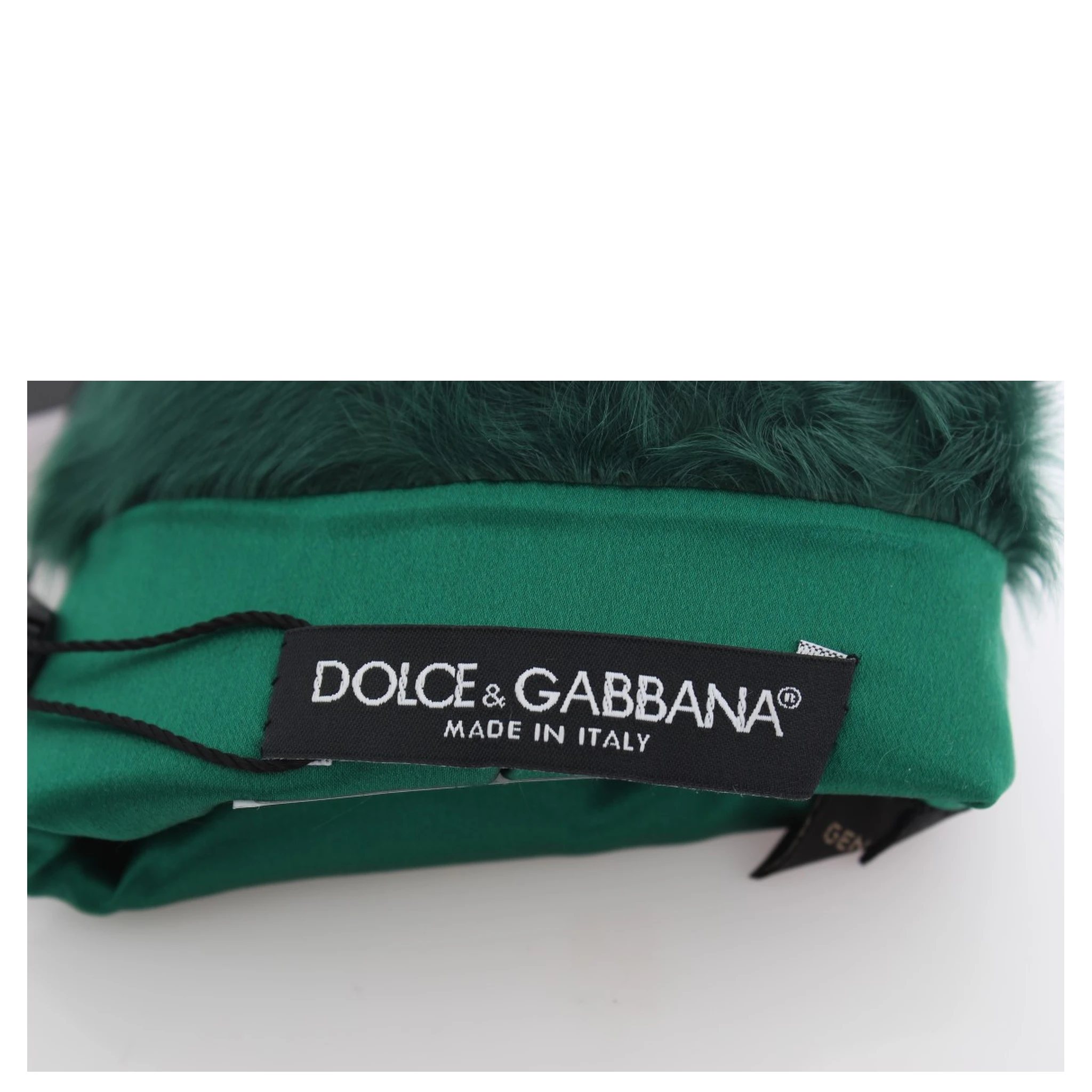 Green Leather Xiangao Fur Elbow Gloves