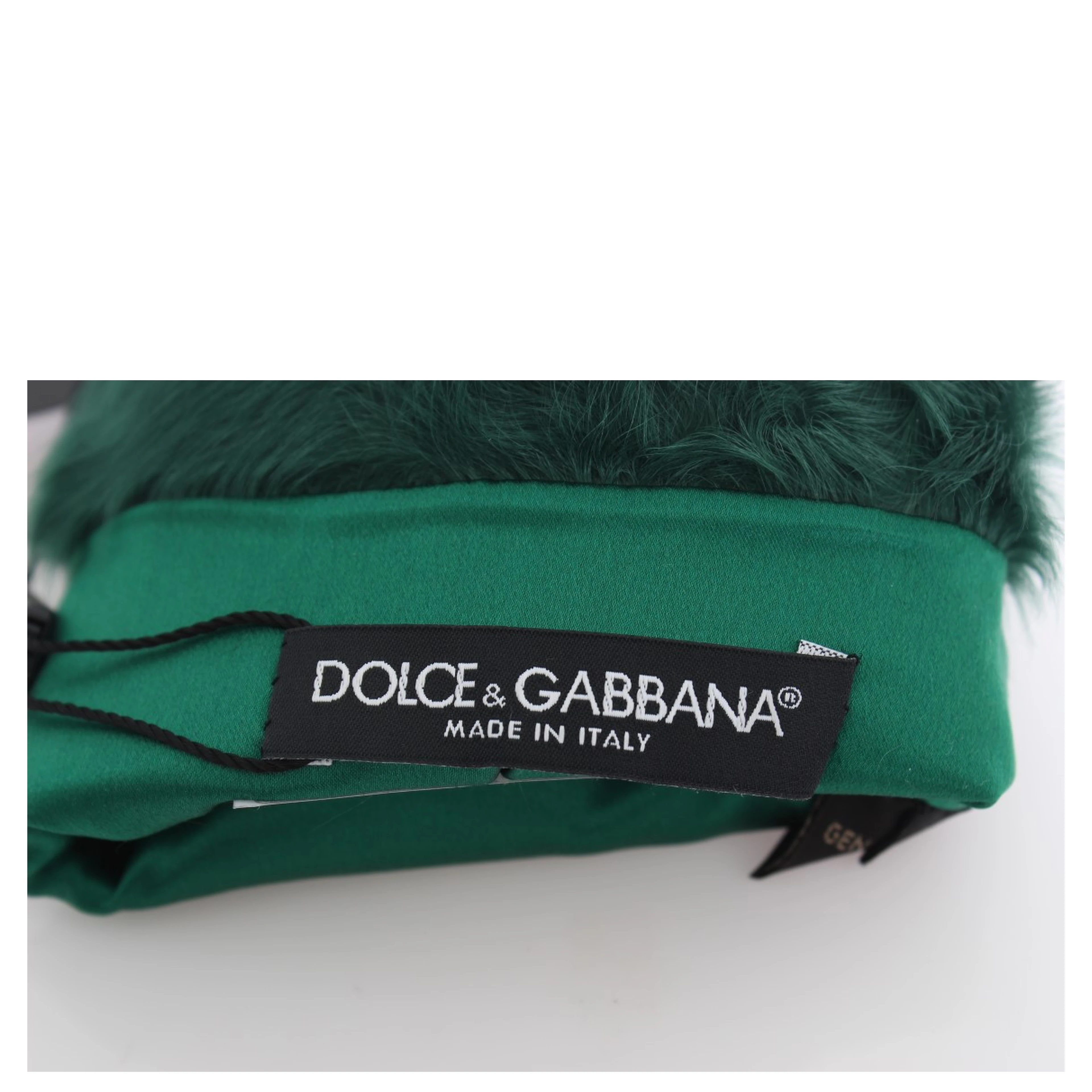 Green Leather Xiangao Fur Elbow Gloves