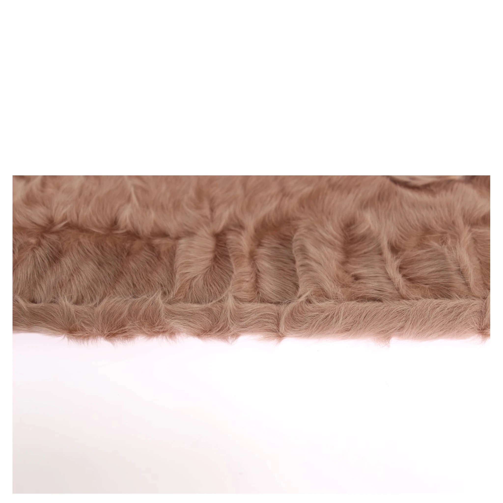 Beige Suede Xiangao Fur Elbow Gloves