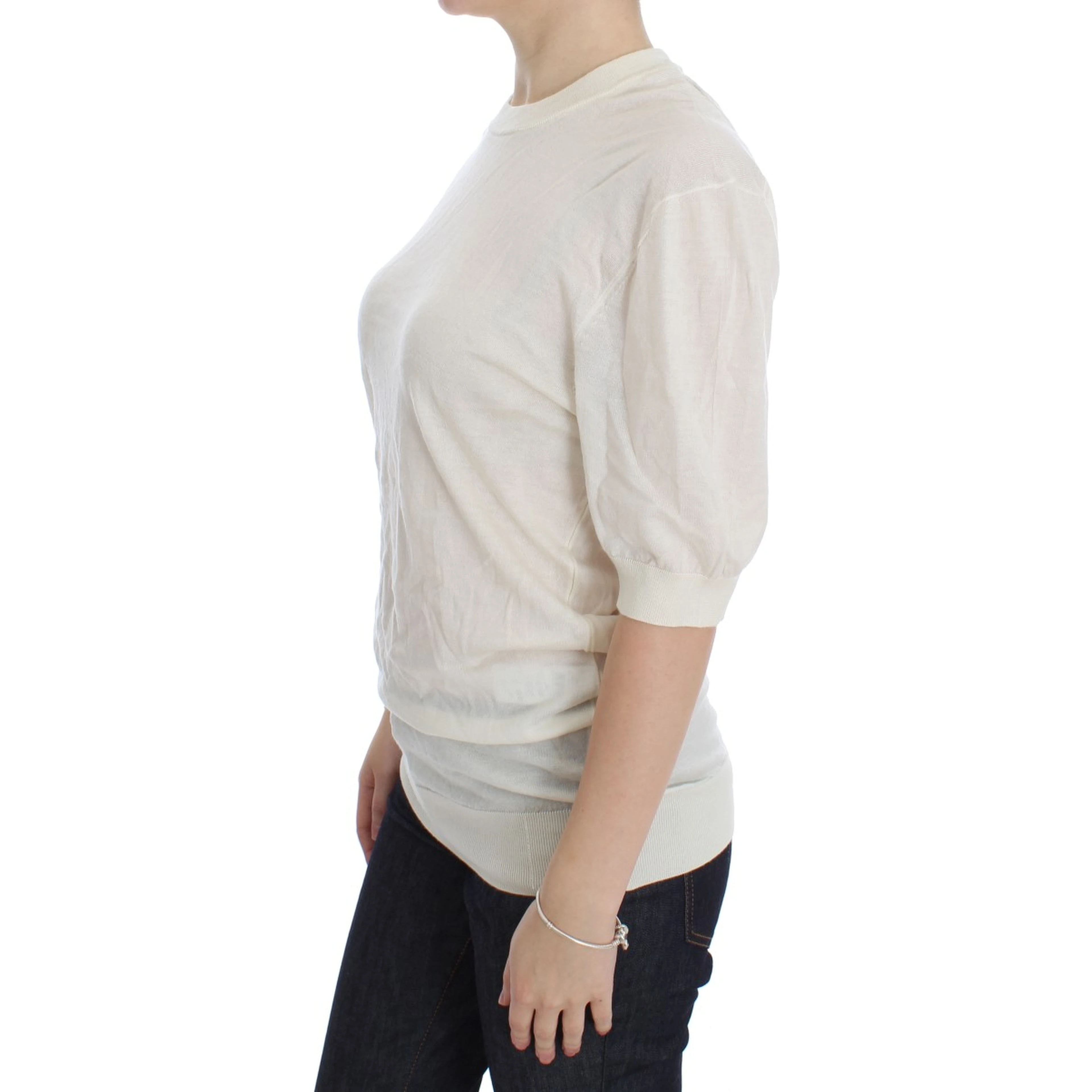 White 100% Cashmere Sweater