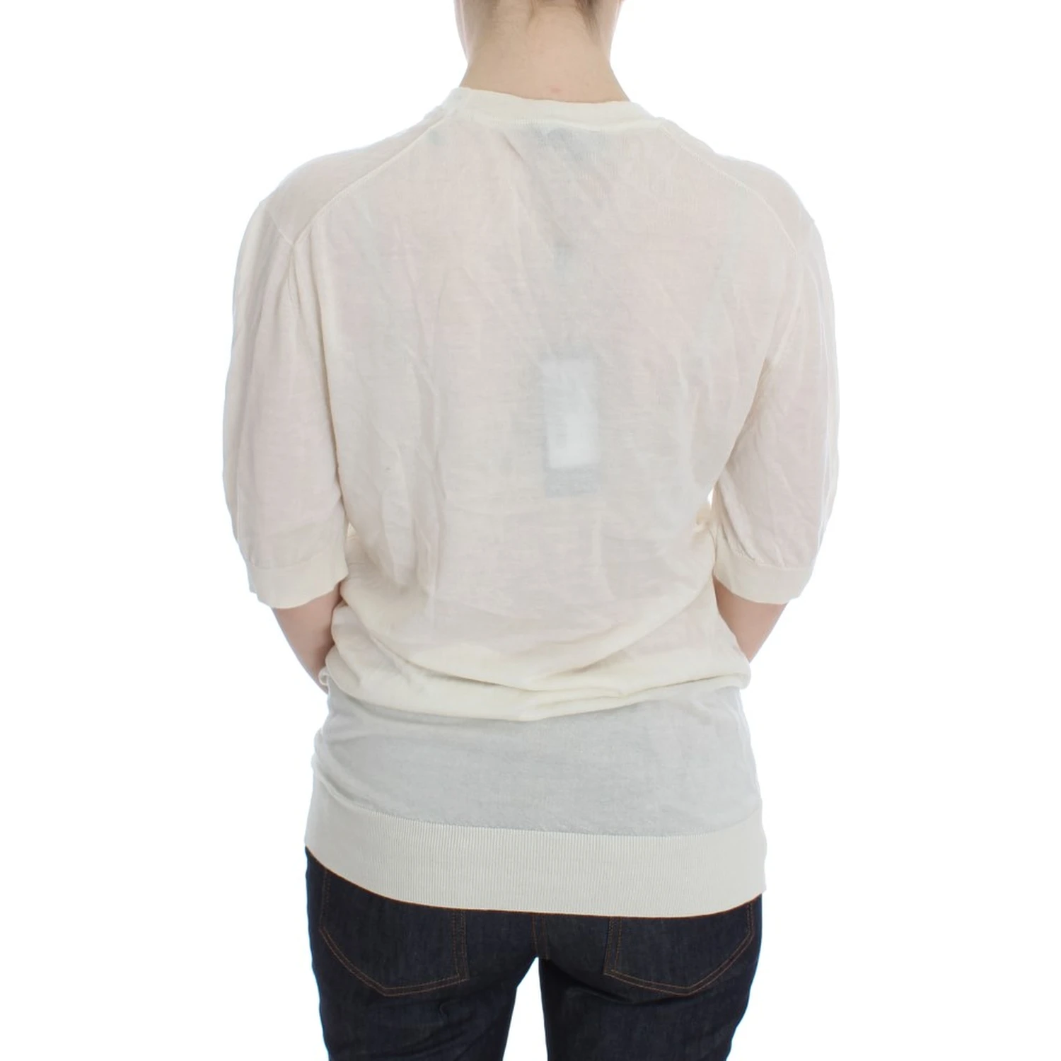 White 100% Cashmere Sweater
