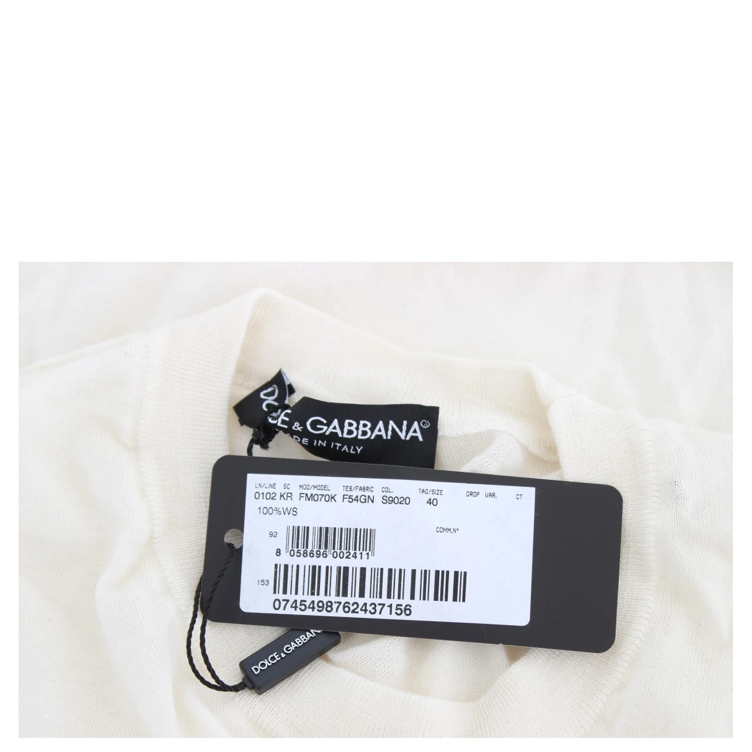 White 100% Cashmere Sweater