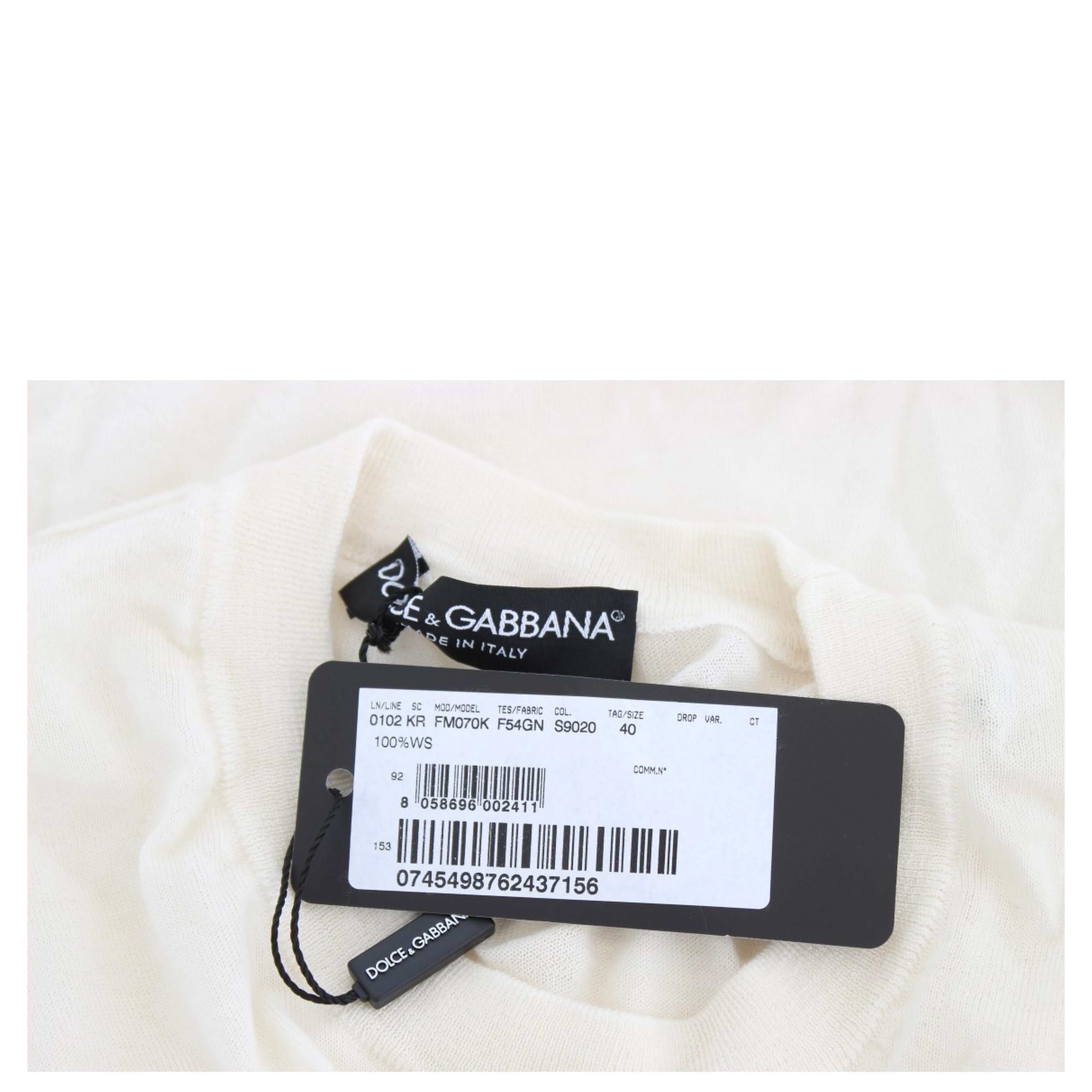 White 100% Cashmere Sweater
