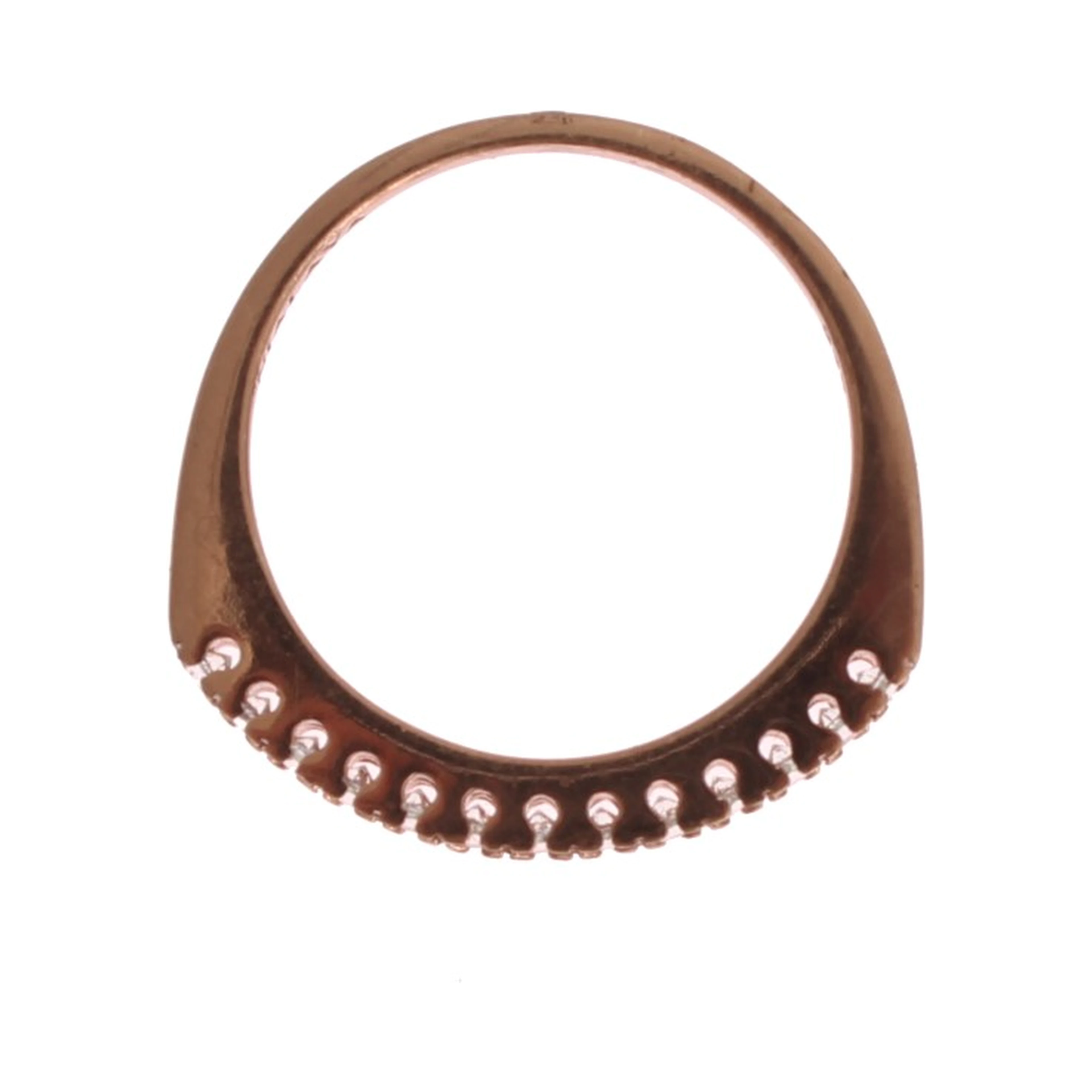 Red Gold 925 Silver Ring