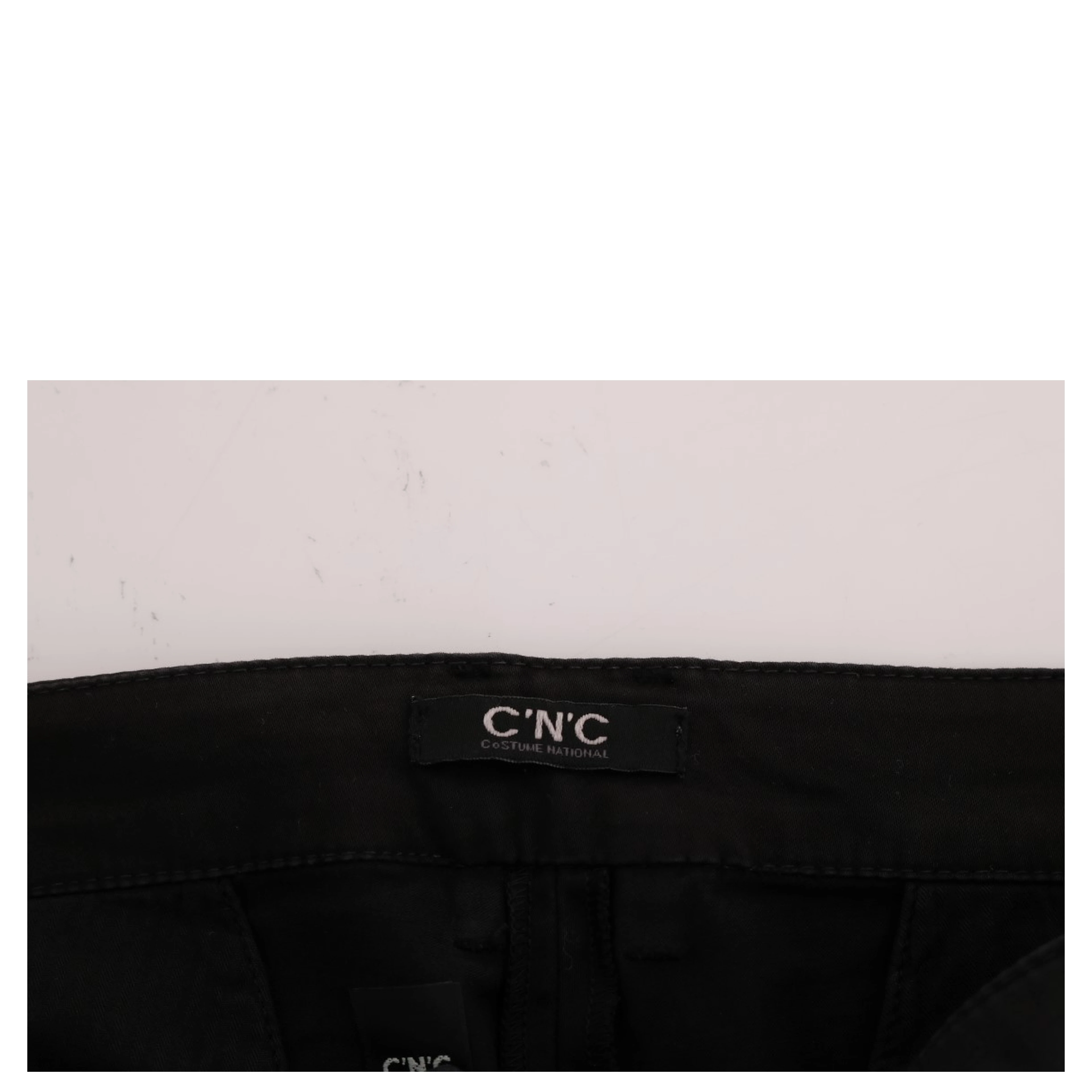 Black Slim Fit Cotton Stretch Pants