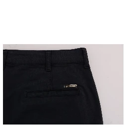Blue Cotton Stretch Chinos Pants