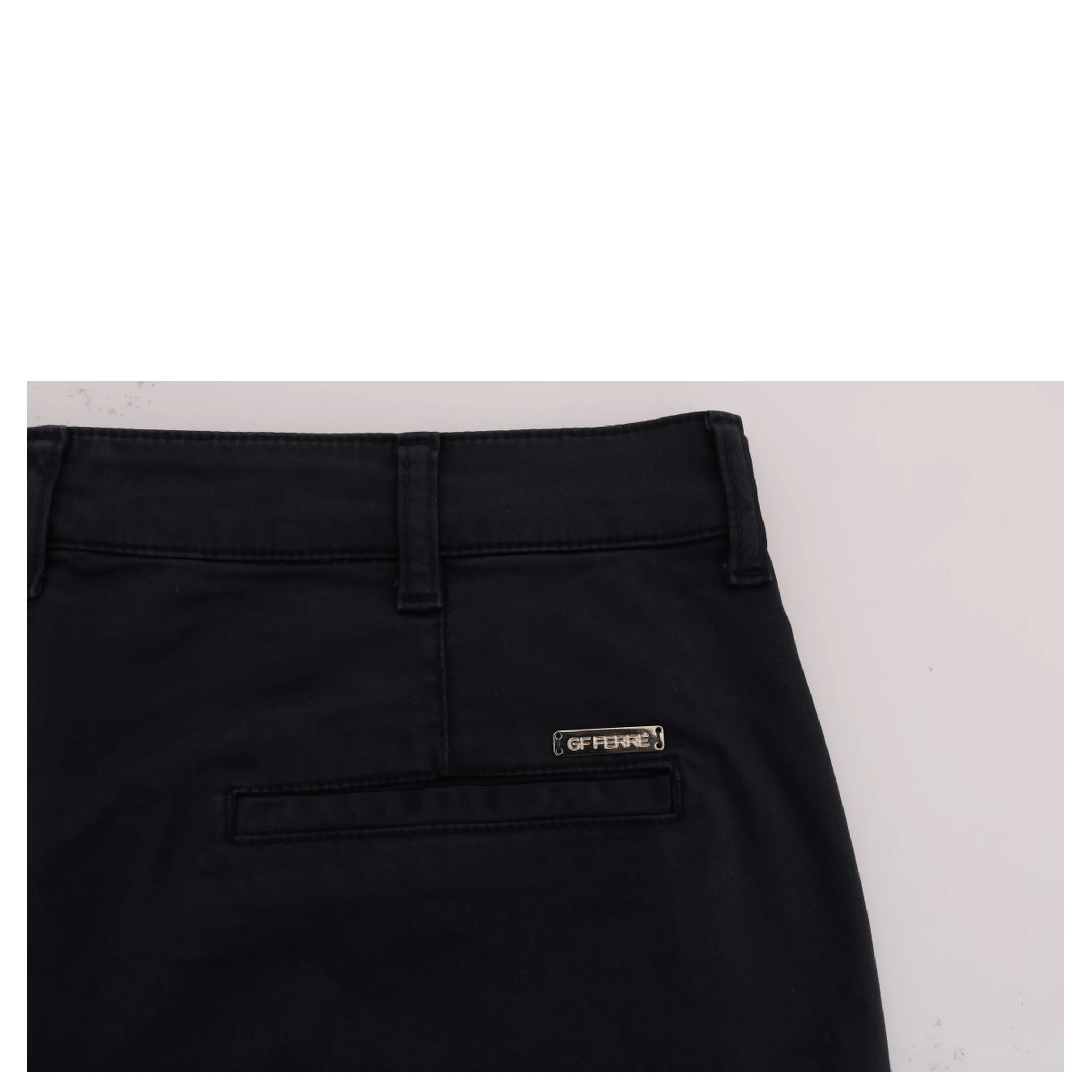 Blue Cotton Stretch Chinos Pants