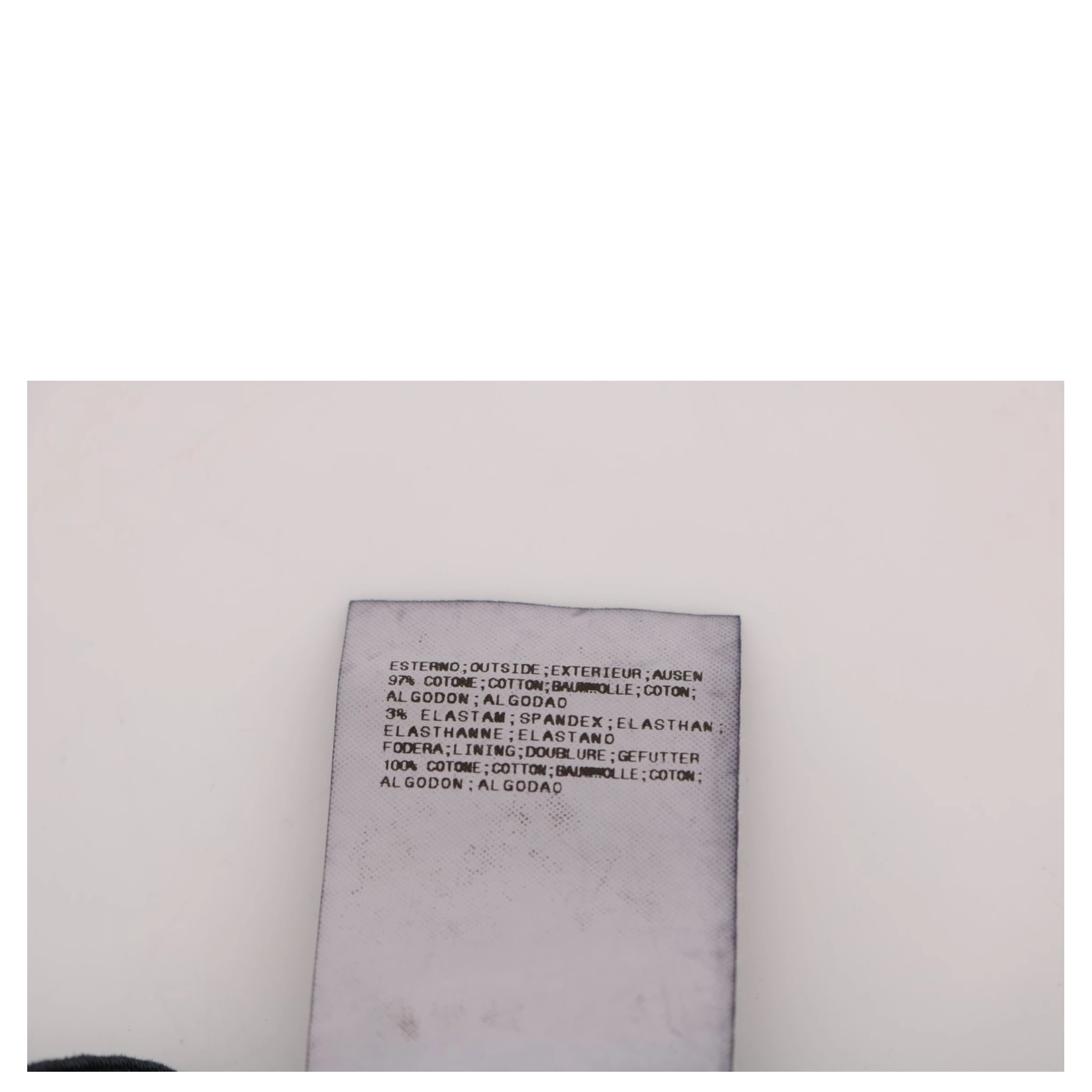 Blue Cotton Stretch Chinos Pants