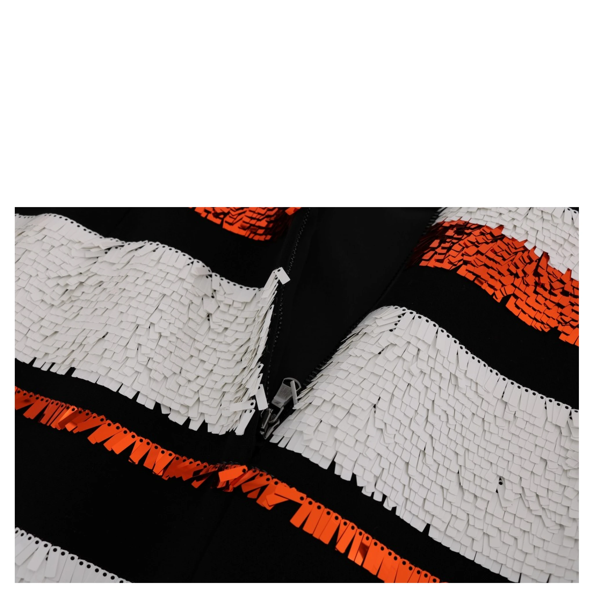 Multicolored Striped Sequined Stretch Dress