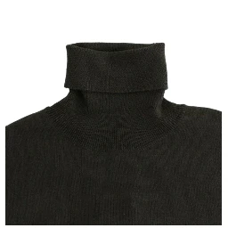 Green wool turtleneck sweater