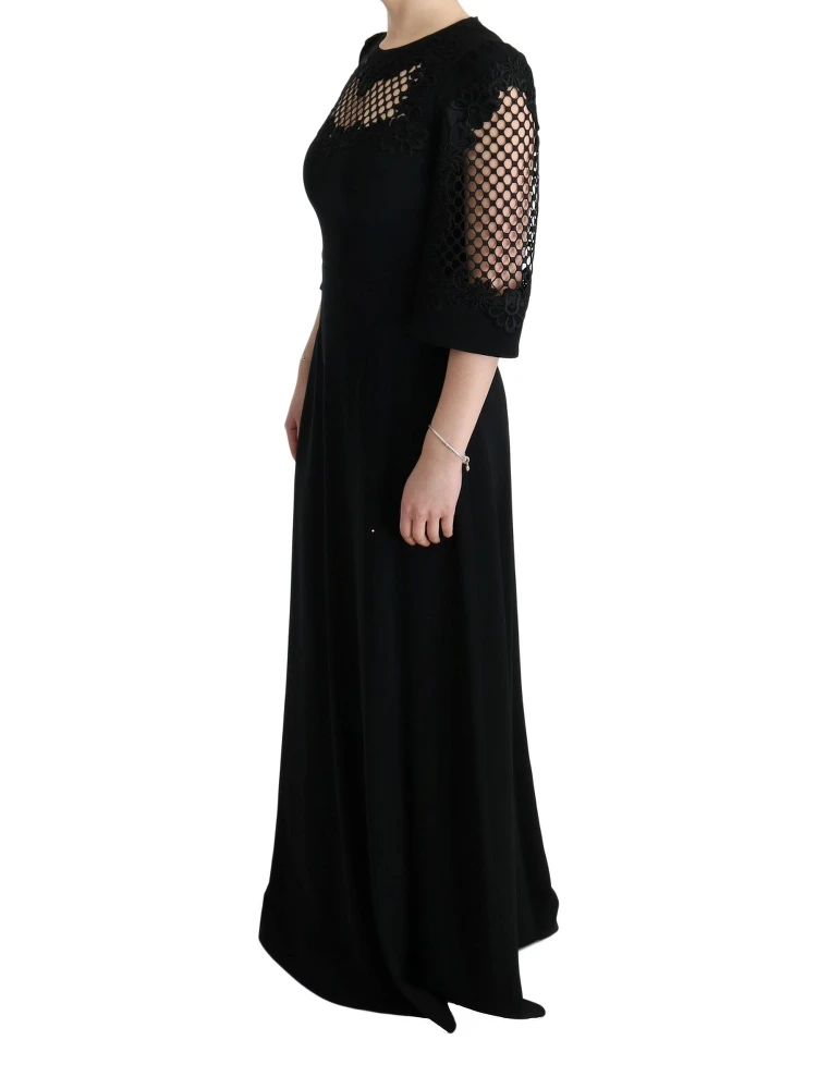 Black Stretch Shift Long Maxi Dress alternative