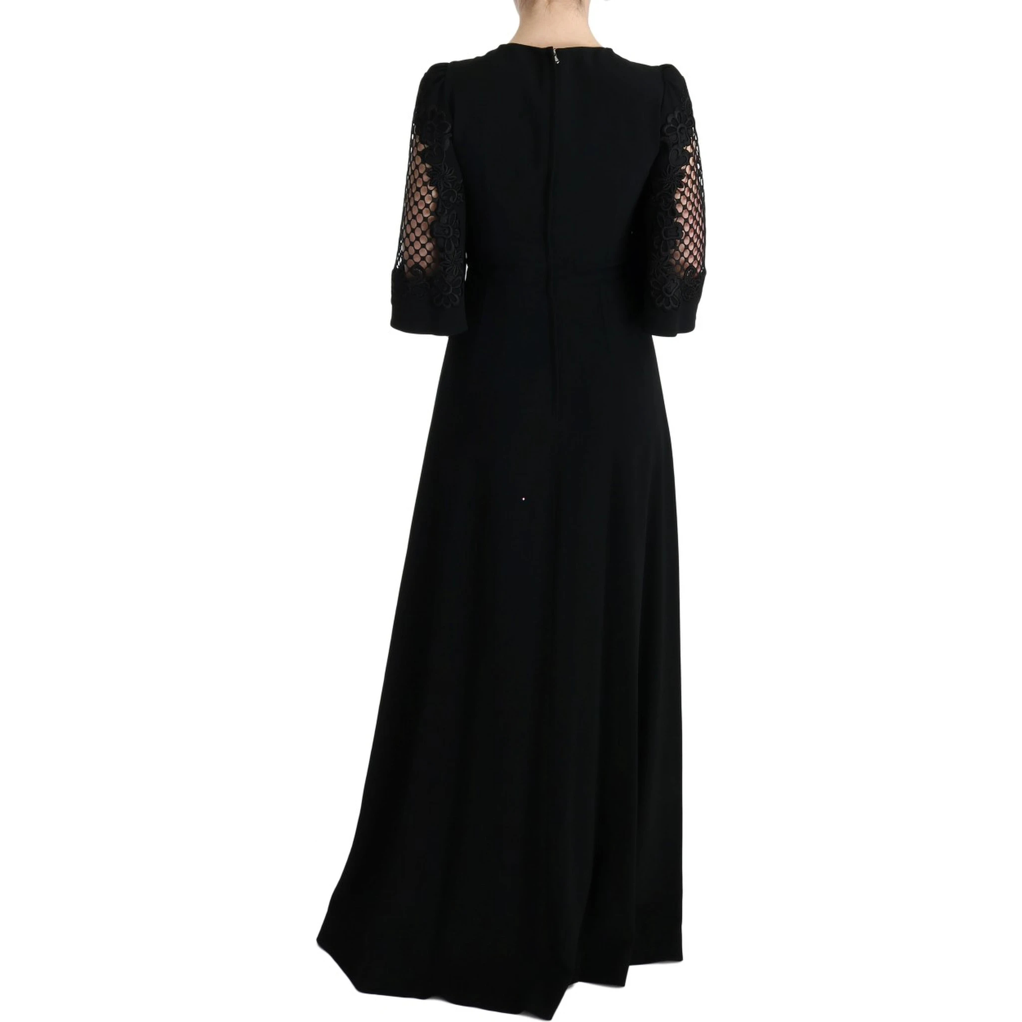 Black Stretch Shift Long Maxi Dress