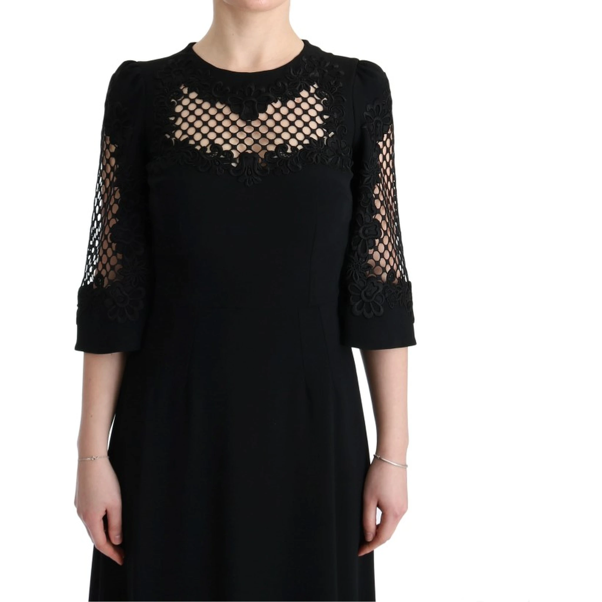 Black Stretch Shift Long Maxi Dress