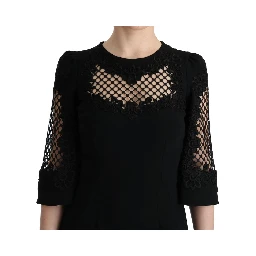 Black Stretch Shift Long Maxi Dress