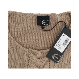 Beige knitted wool sweater