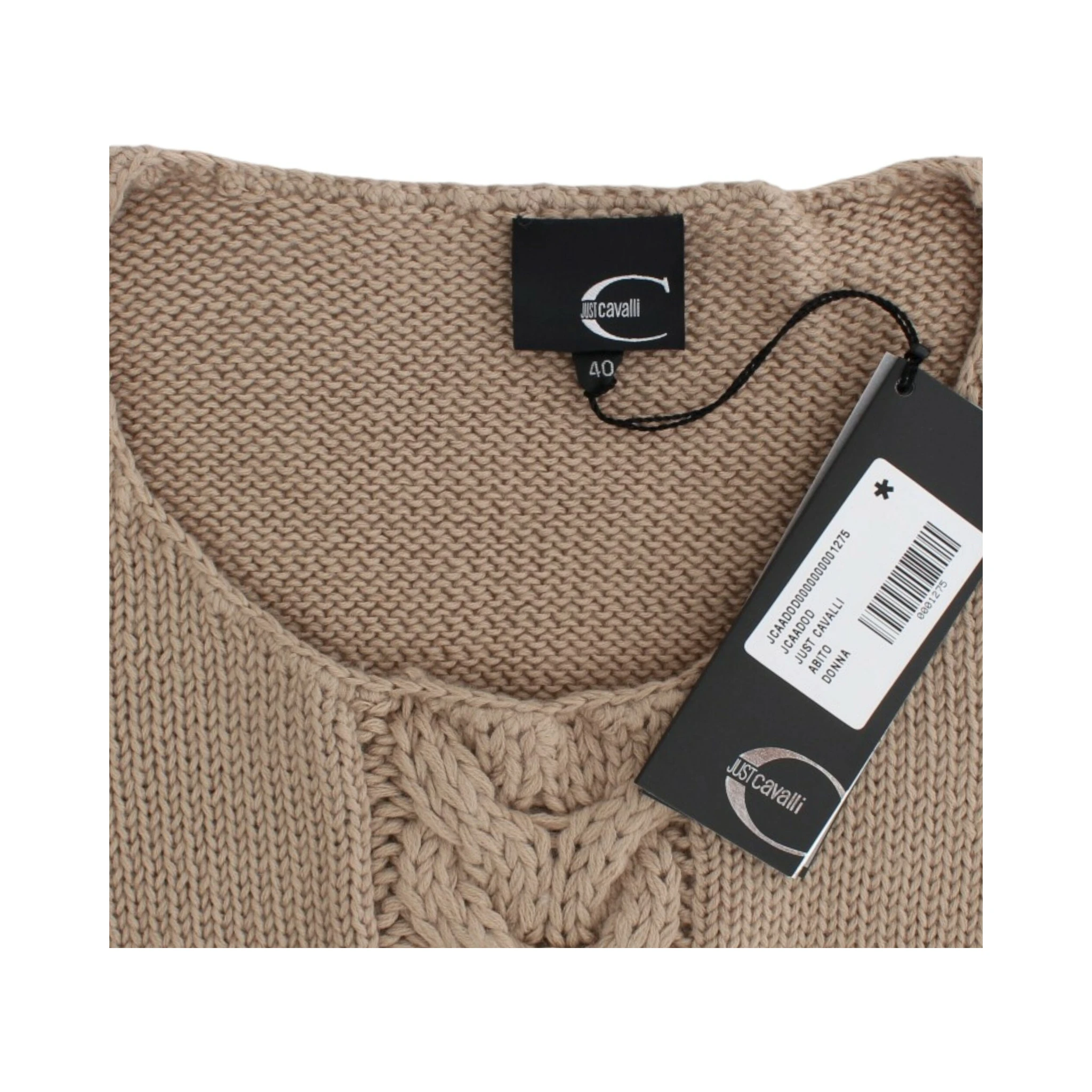 Beige knitted wool sweater