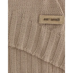 Beige knitted wool sweater