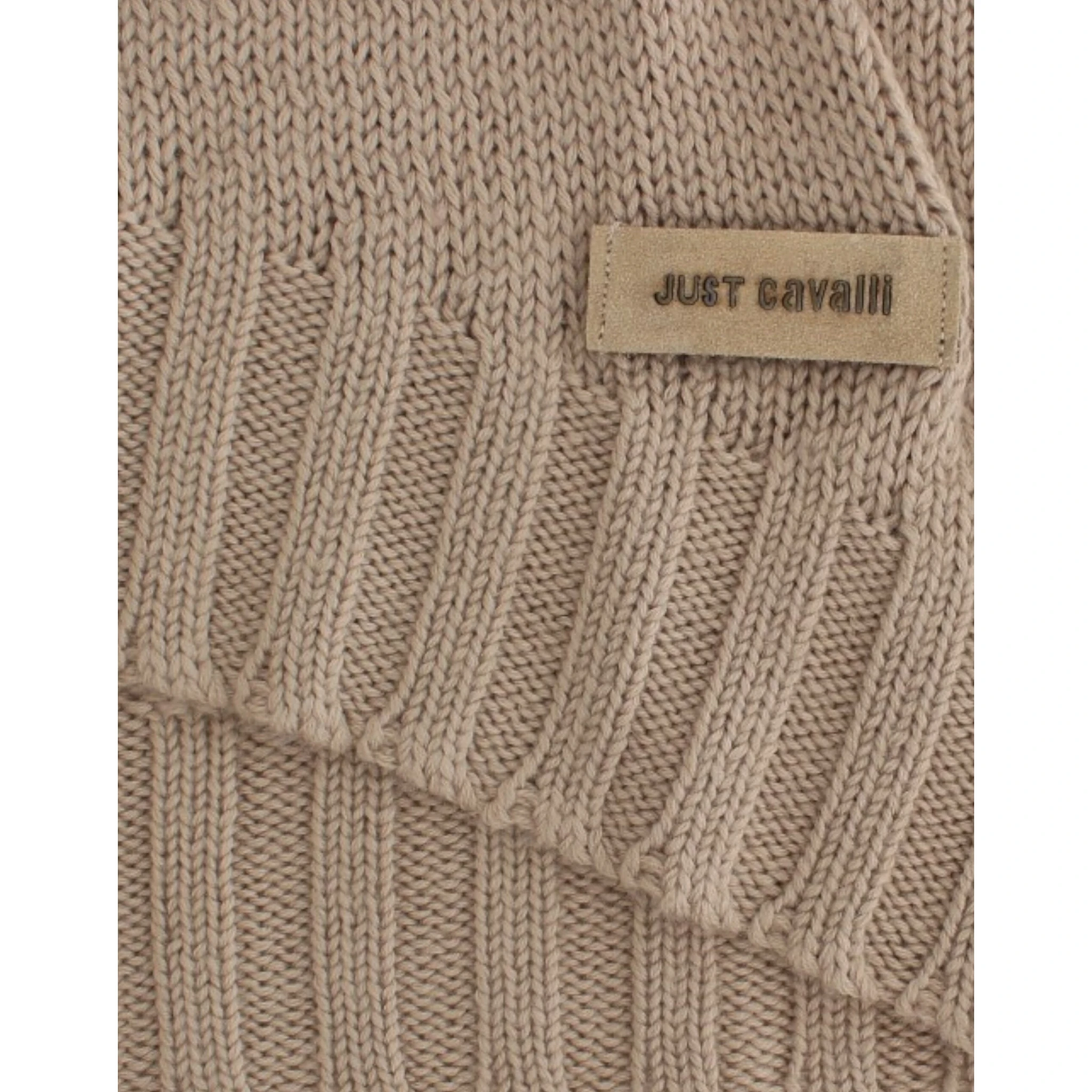Beige knitted wool sweater