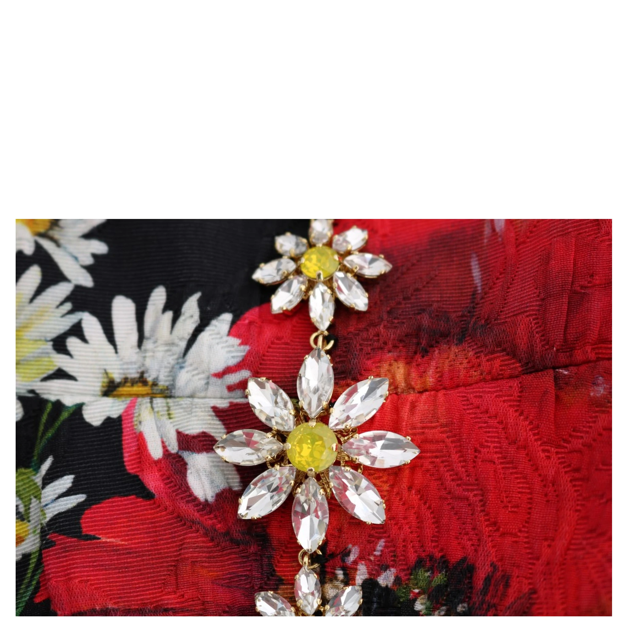 Multicolor Silk Floral Crystal Long Maxi Dress