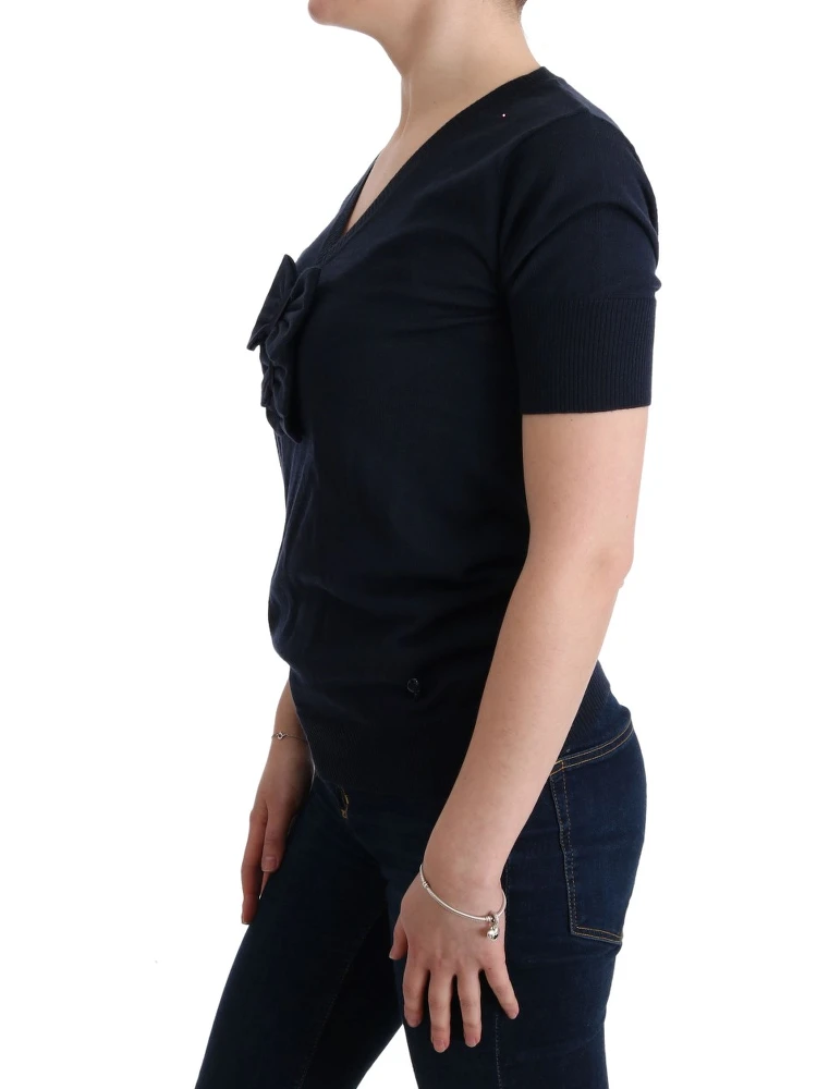 Blue 100% Lana Wool Blouse Top alternative